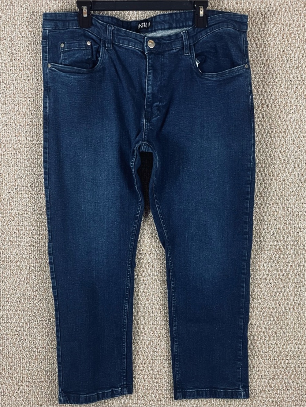 U-510 Mens Jeans 40x27 Cotton Blend Casual Dark Wash Denim B11